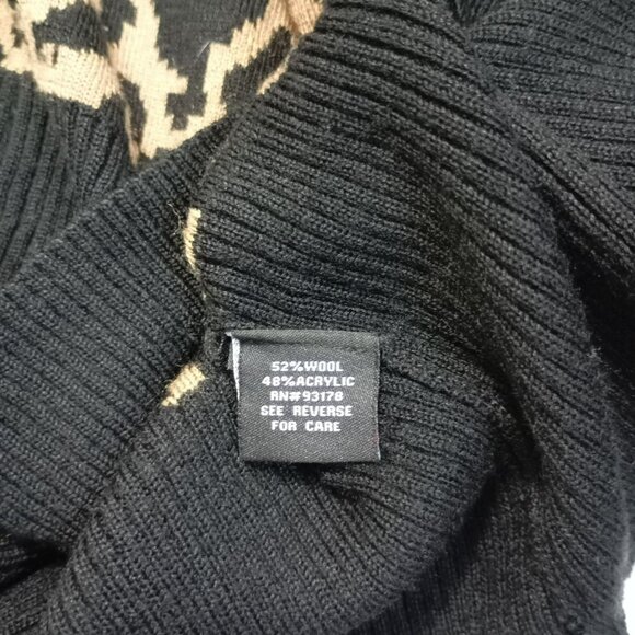 Premise Womens Leopard Print Cardigan Sweater S Wool Blend Bohemia - Picture 3 of 10